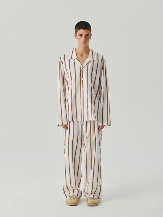 Pink Brown wide pajama set