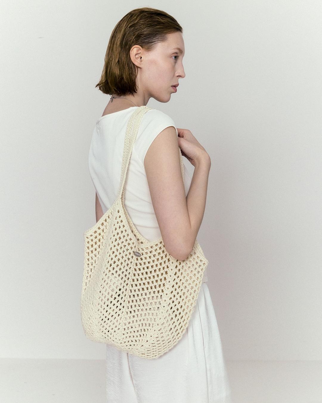 [노머] Crochet Shoulder Bag Ivory