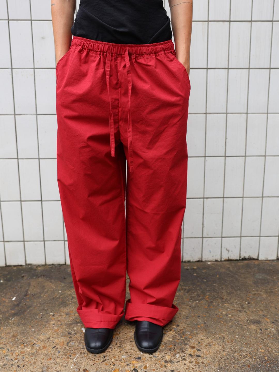 Banding Pants - Red