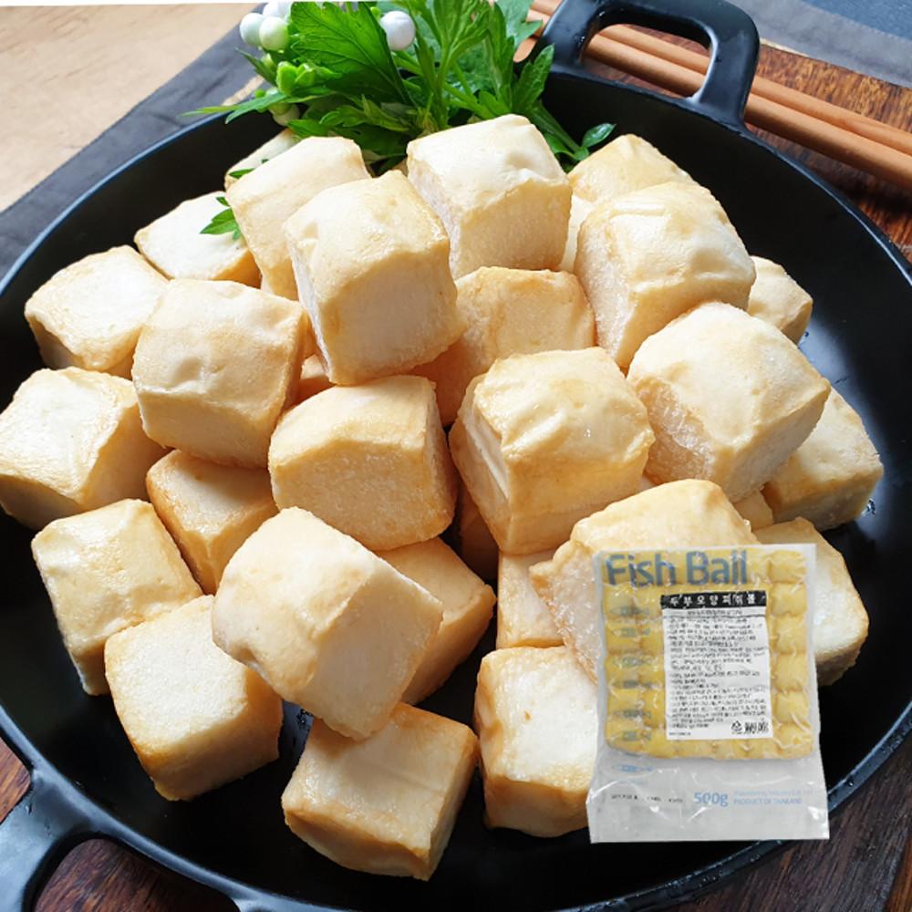 [이제이푸드스토리] 두부 모양 피쉬볼 500g [원산지:말레이시아]