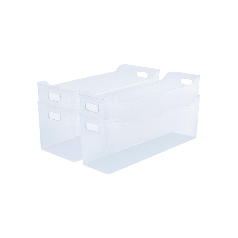 롱하프트레이대소 4개세트(투명)