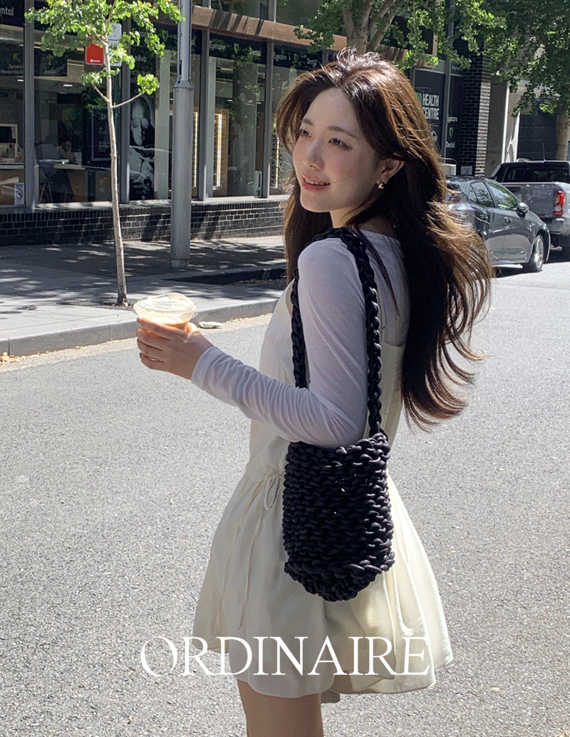 가내스라 [🎈하늘하늘/뷔스티에원피스][ordinaire] 라일리 미니원피스 (2color)