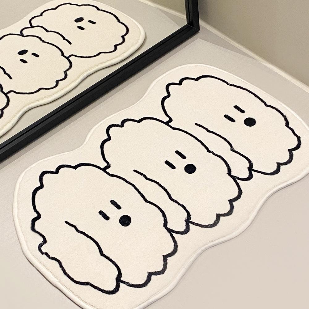 비숑 러그 카페트 발 매트 자취 신혼 집들이 생일 선물