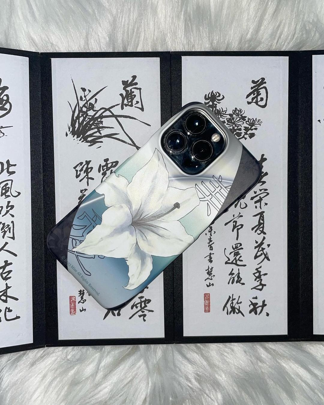 [美愛 1970] MIAE lily phone case (Black)