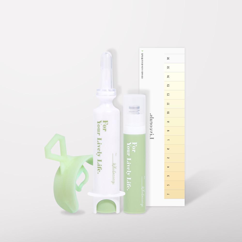 퓨어다이아 셀프 치아 미백 화이트닝 2주분량 이빨 자가 치아미백기 겔 형태