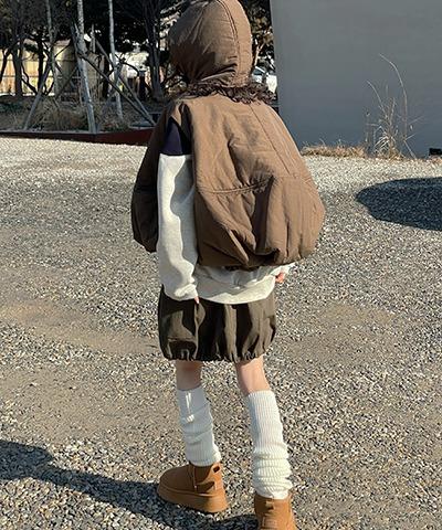 Balloon padding vest / 2color