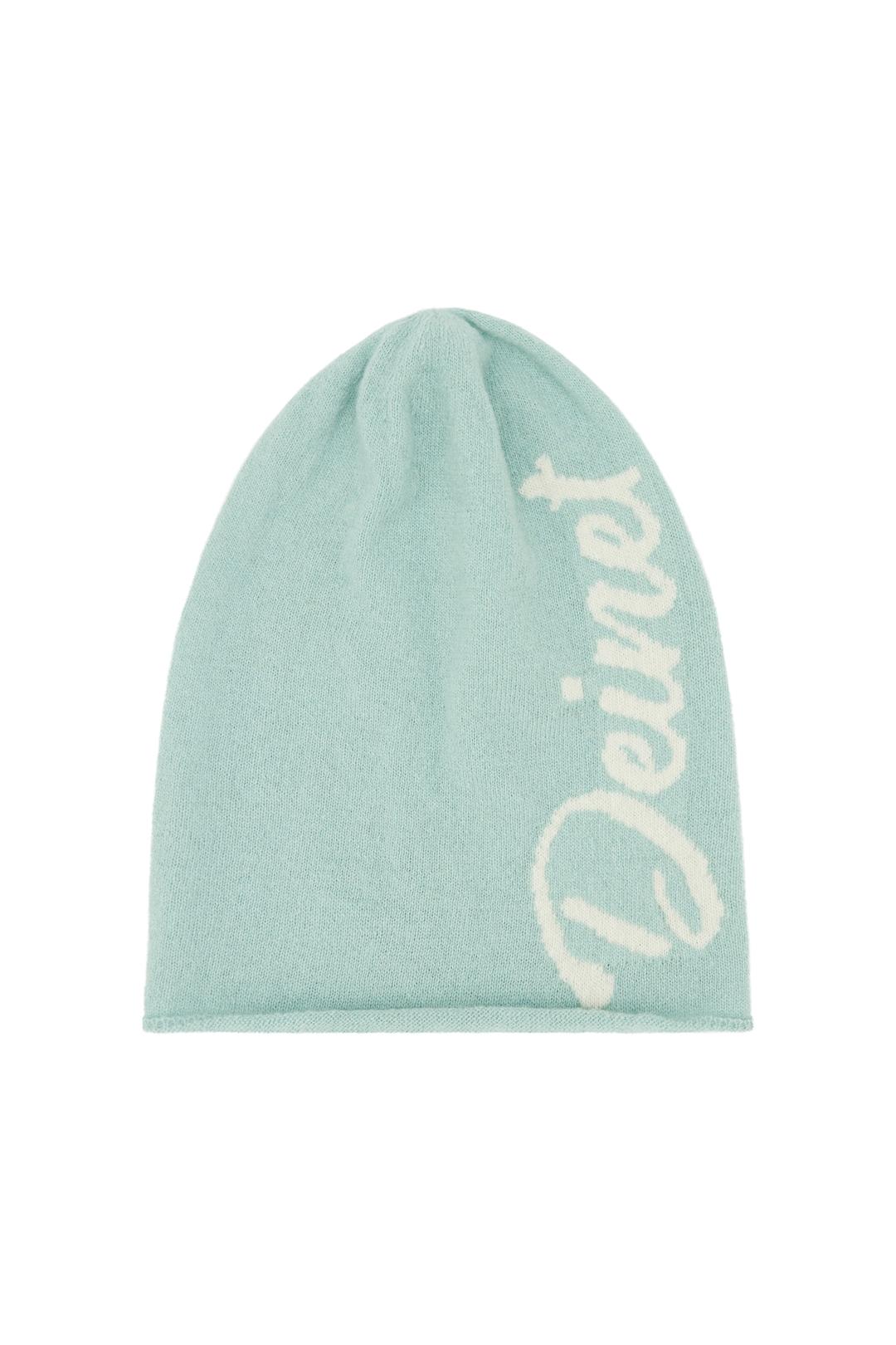 LAMBS WOOL PLAIN BEANIE IN LIGHT BLUE