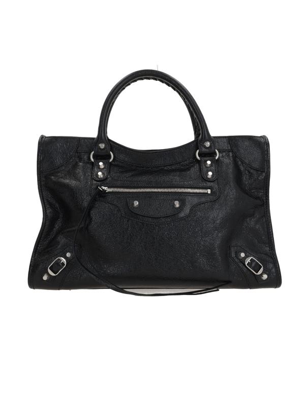 발렌시아가 시티 미디엄 블랙 토트백