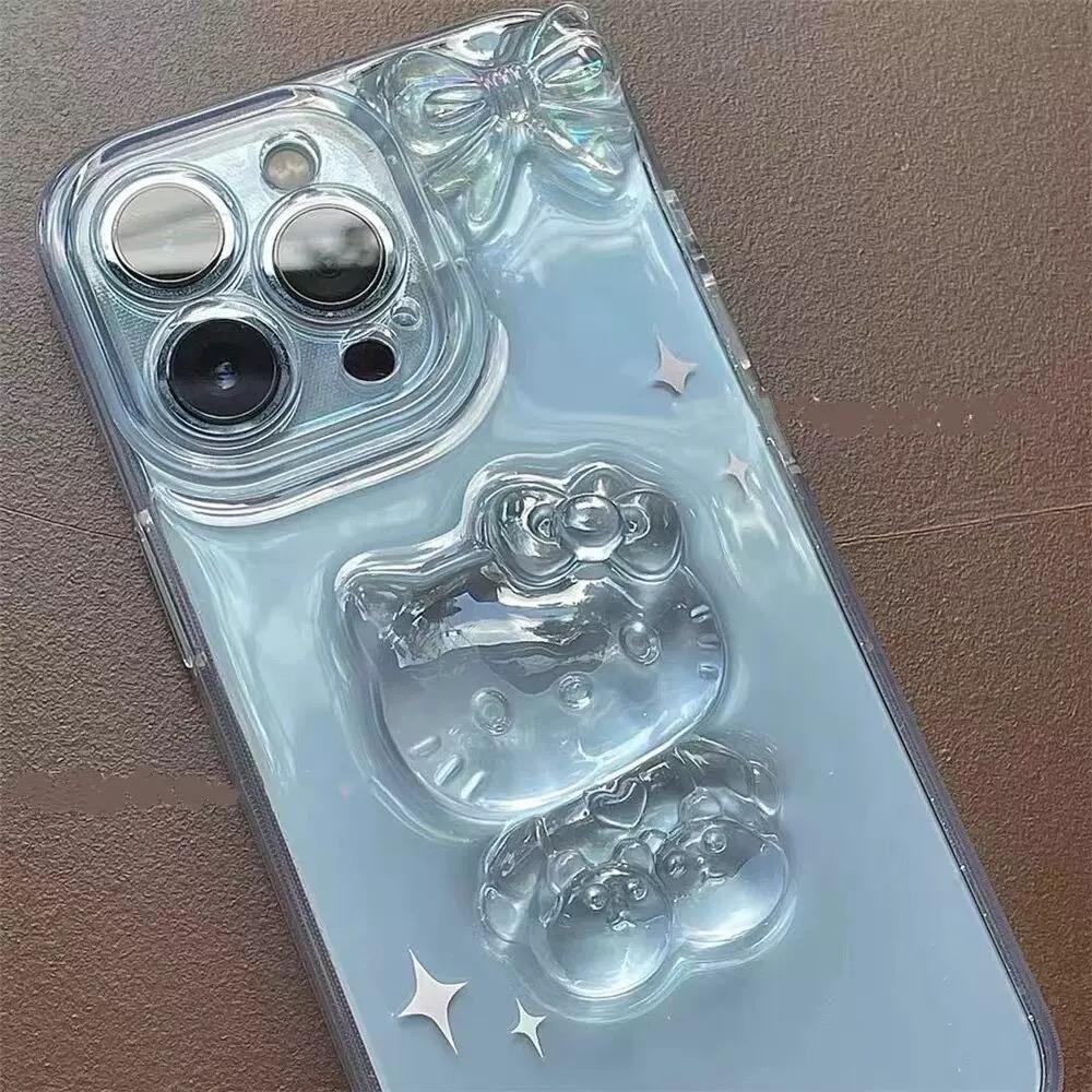 Crystal Kitty iPhone Case 투명 키티 아이폰 케이스