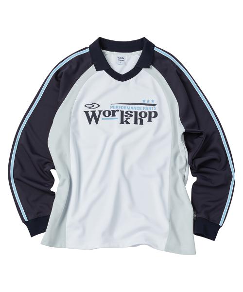 워크샵 져지 롱 슬리브 화이트