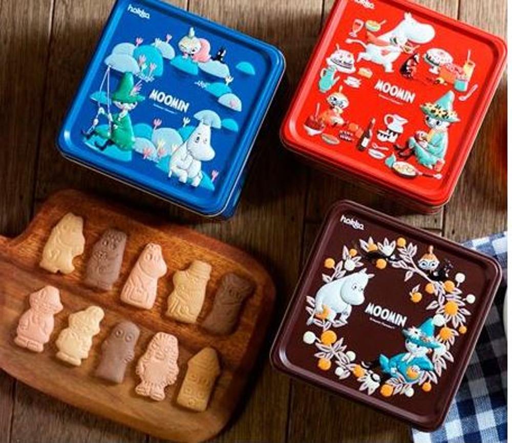 무민 비스킷 틴케이스 90g X 6통 3가지 맛 발렌타인데이 선물 [원산지:국산]