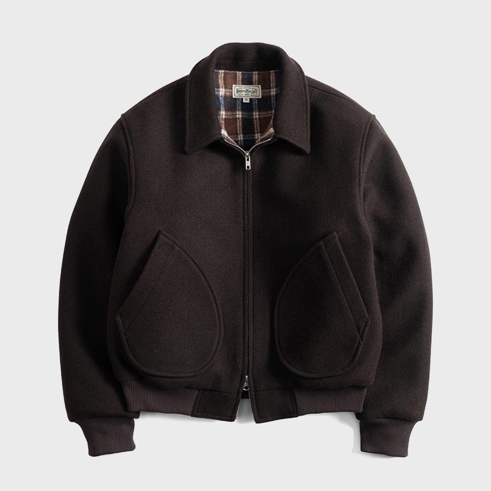 10 WOOL BOMBER JACKET (dark brown)