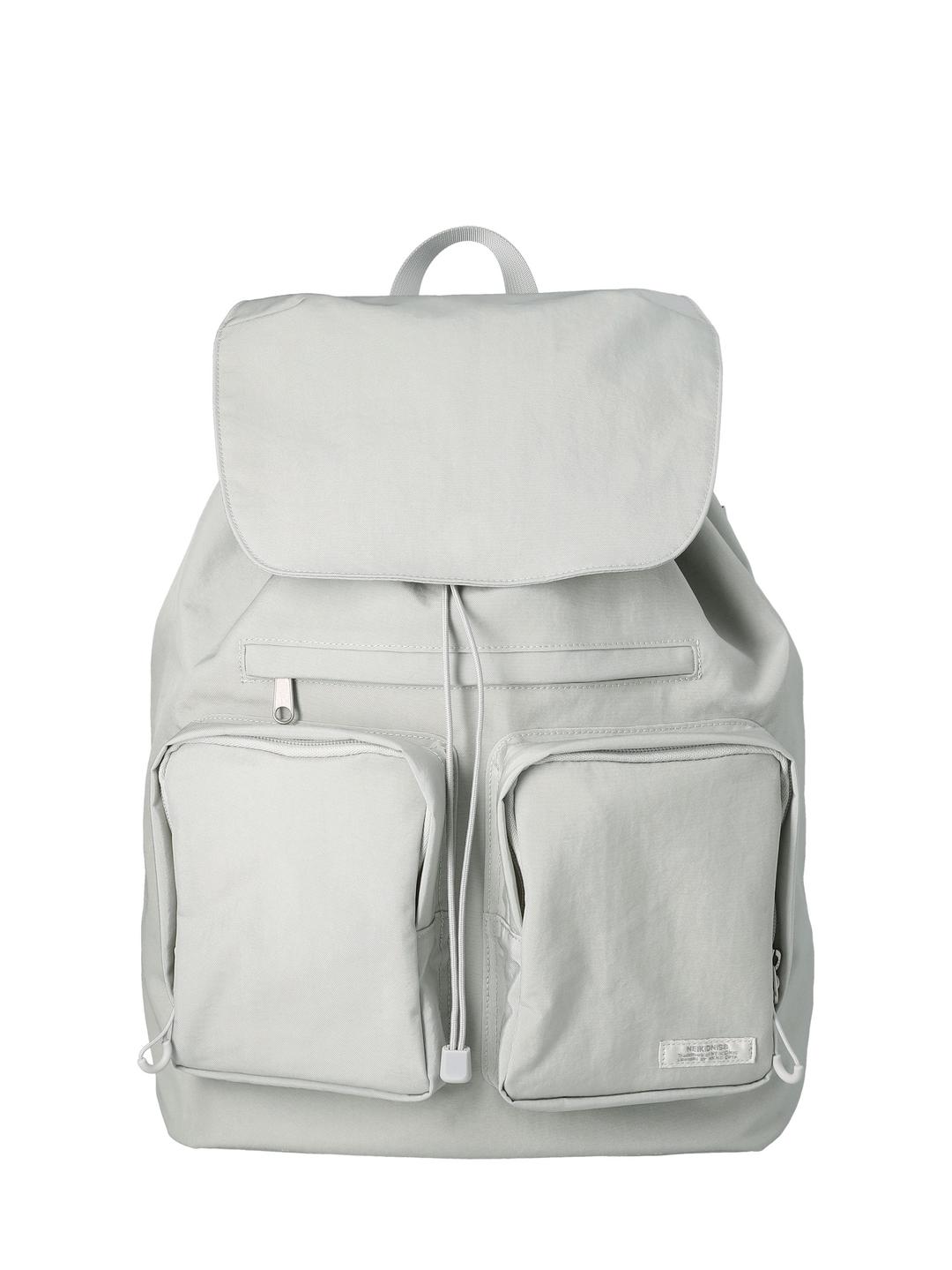 FLAP STRING BACKPACK / GRAY