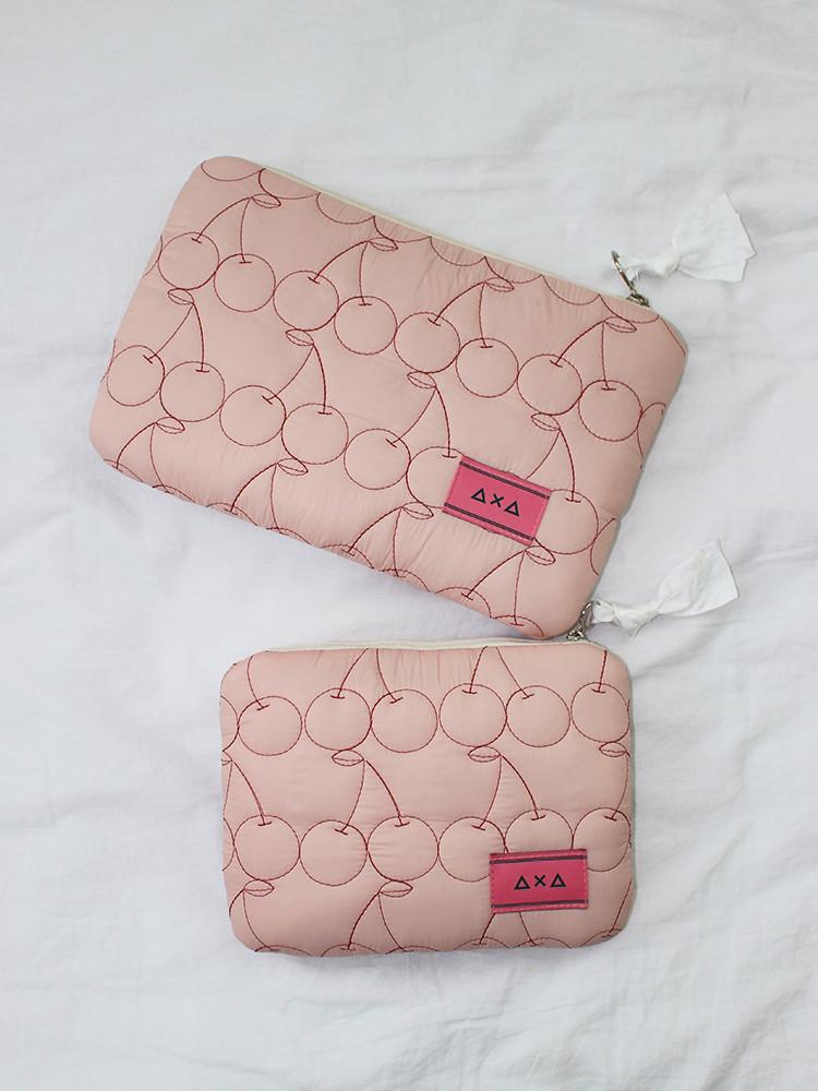 에이바이에이 체리 퀼팅 패딩 태블릿 파우치 핑크 6인치 7인치 11인치 이북리더기파우치