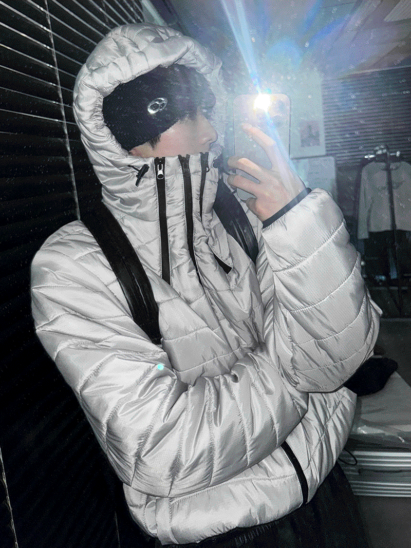 [실버그레이 마지막 남은 수량 124장!!후 다시 리오더] 테크 멀티 zipper 후드 경량 패딩