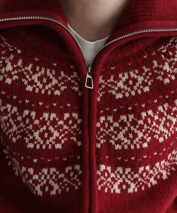 매니크 [무료배송] 모우니 투웨이 노르딕 패턴 집업