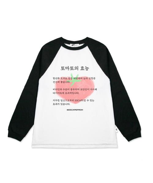 토마토의 효능 프린트 롱슬리브 [2color]