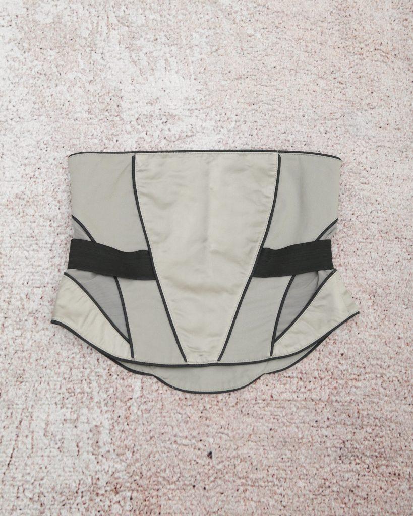 GREY FUTURISTIC CORSET - Anemonia