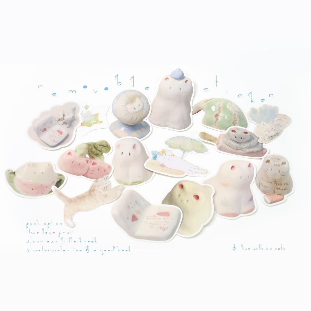 ˚₊ ꩜ ‧₊ 리무버블 조각 스티커 세트 ˚₊ ꩜ ‧₊