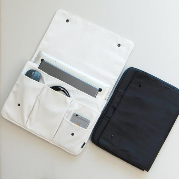 픽스엔케이스 슬림 노트북 맥북 파우치 가방 L사이즈 크림화이트