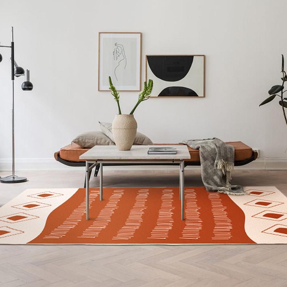 북유럽 워셔블 먼지없는 예쁜 러그 물세탁 매트 멍석 모던 거실 식탁 빈티지 단모 카페트