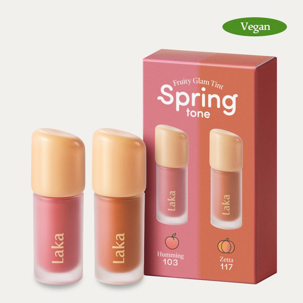【신제품】 라카 프루티 글램 틴트 미니 듀오 : Laka