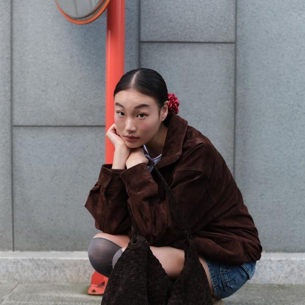 Gardener Basket_Suede Weaving Big Shoulder Bag