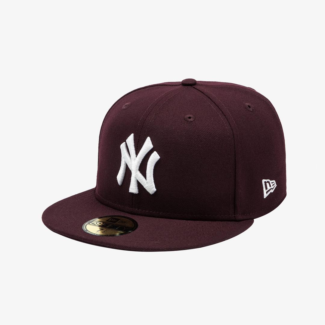 MLB 뉴욕 양키스 베이직 사이즈캡 마룬