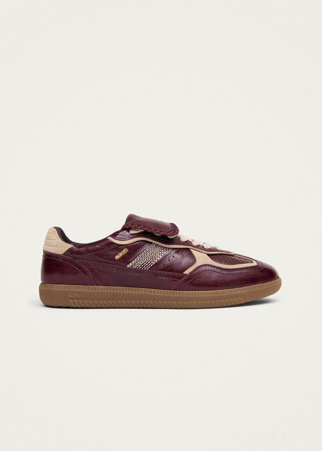 Tb.490 Club Patent Deep Burgundy Leather Sneakers