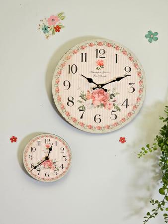이런 상품 어때요? 유럽 이사벨로즈 무소음 빈티지 우드 벽시계 캔싱턴 가든