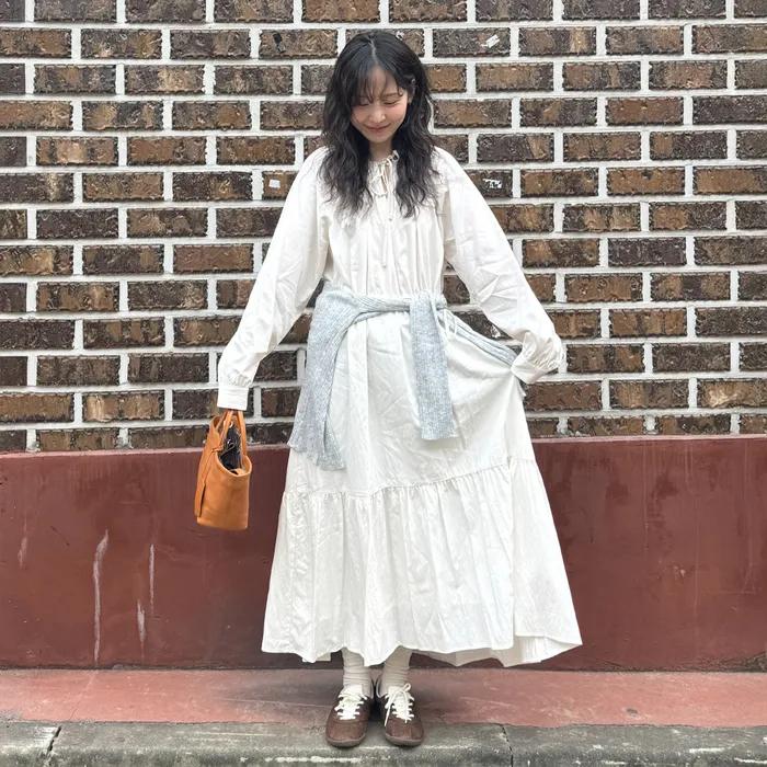 [여름, 한아 PICK] SOPIA SHIRRING ONE PIECE_CREAM