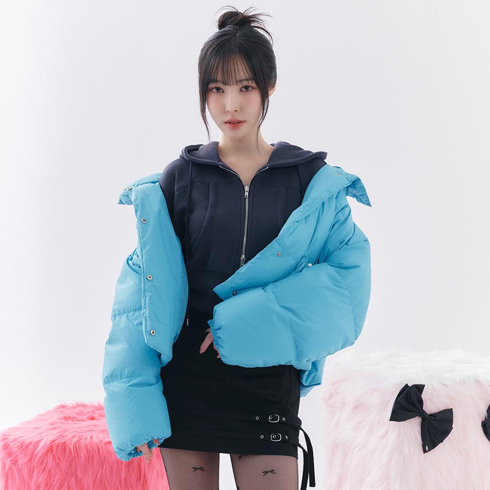 [제인,유주 착용]투웨이지퍼 후드 스웻셔츠_T239MST904W