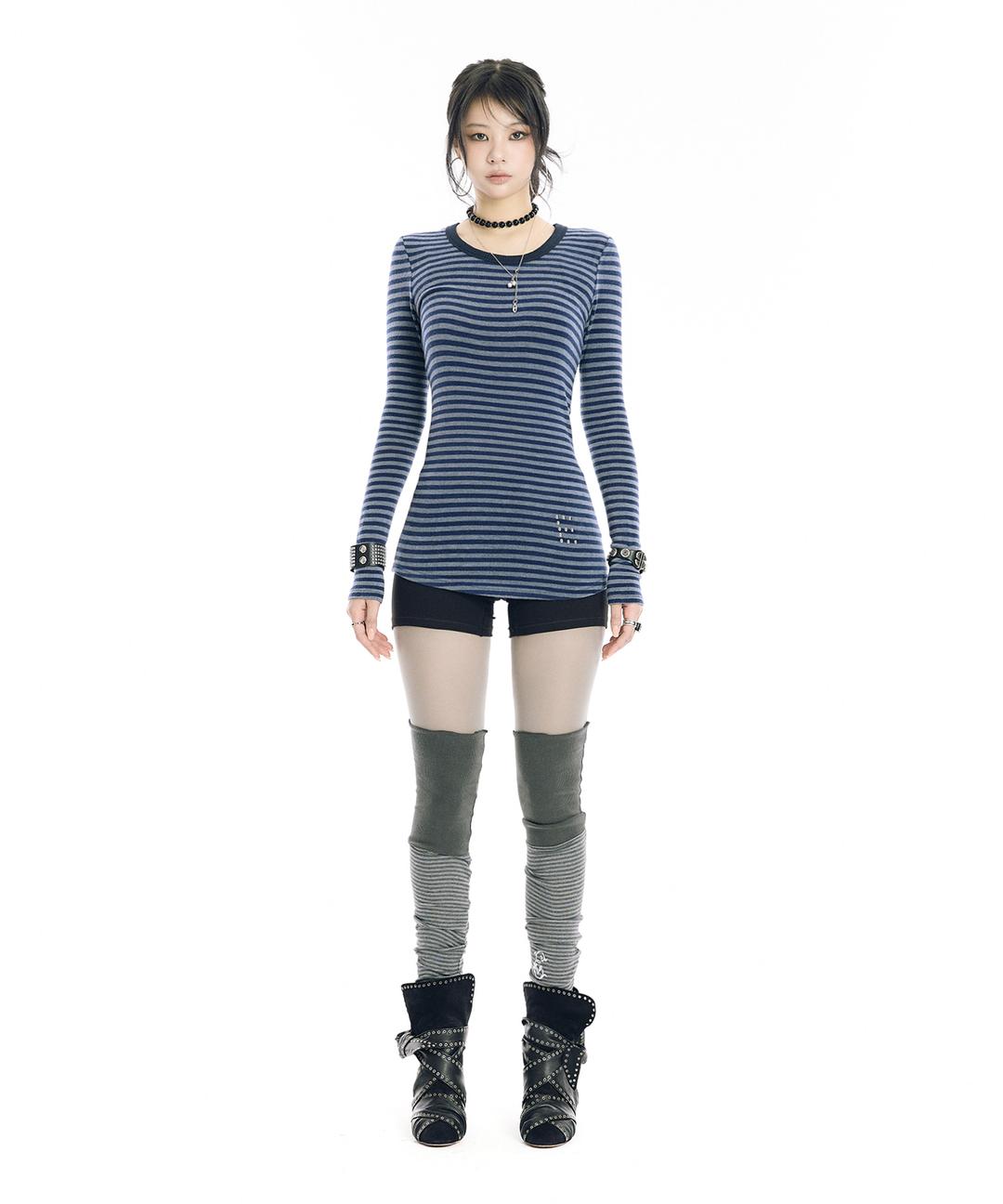 NANA KNIT T SHIRT - BLUE