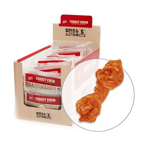 슈퍼츄 칠면조 소고기 힘줄 본타입 S 껌, 칠면조 + 소고기, 13g, 20개 - 건조간식/육포 | 쿠팡