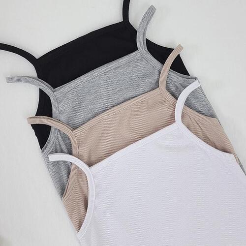 룸제이 [데일리추천✨/당일출고🚀/2개묶음할인/사계절/기본/쫀쫀/만능템] 레이 골지 슬림핏 스판 끈 레이어드 롱 이너 스퀘어넥 나시