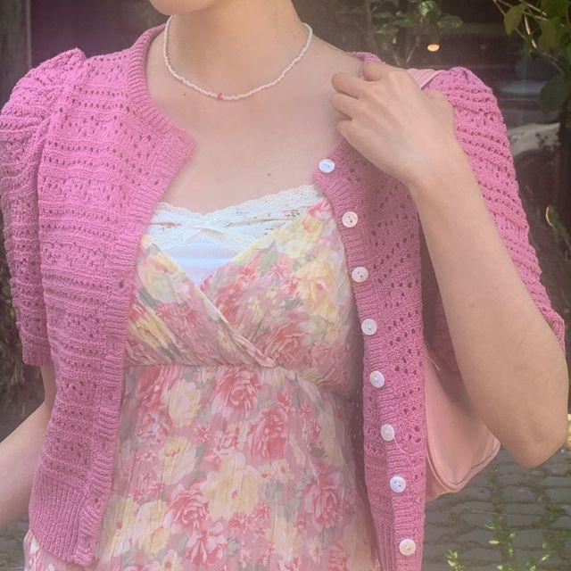 ROAN PUNCHING PUFF CARDIGAN(IVORY, PINK, SKYBLUE 3COLORS!)