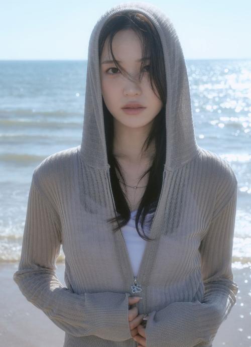 애즈온(ASON)  NADIA SUMMER KNIT ZIP-UP / KHAKI-GRAY - 사이즈 & 후기 | 무신사