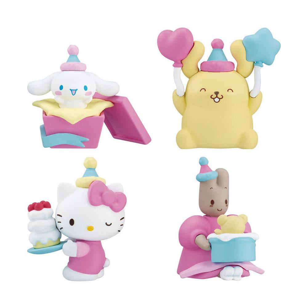 반다이 산리오 다함께 축하 피규어 가챠 4종 풀세트 캡슐토이