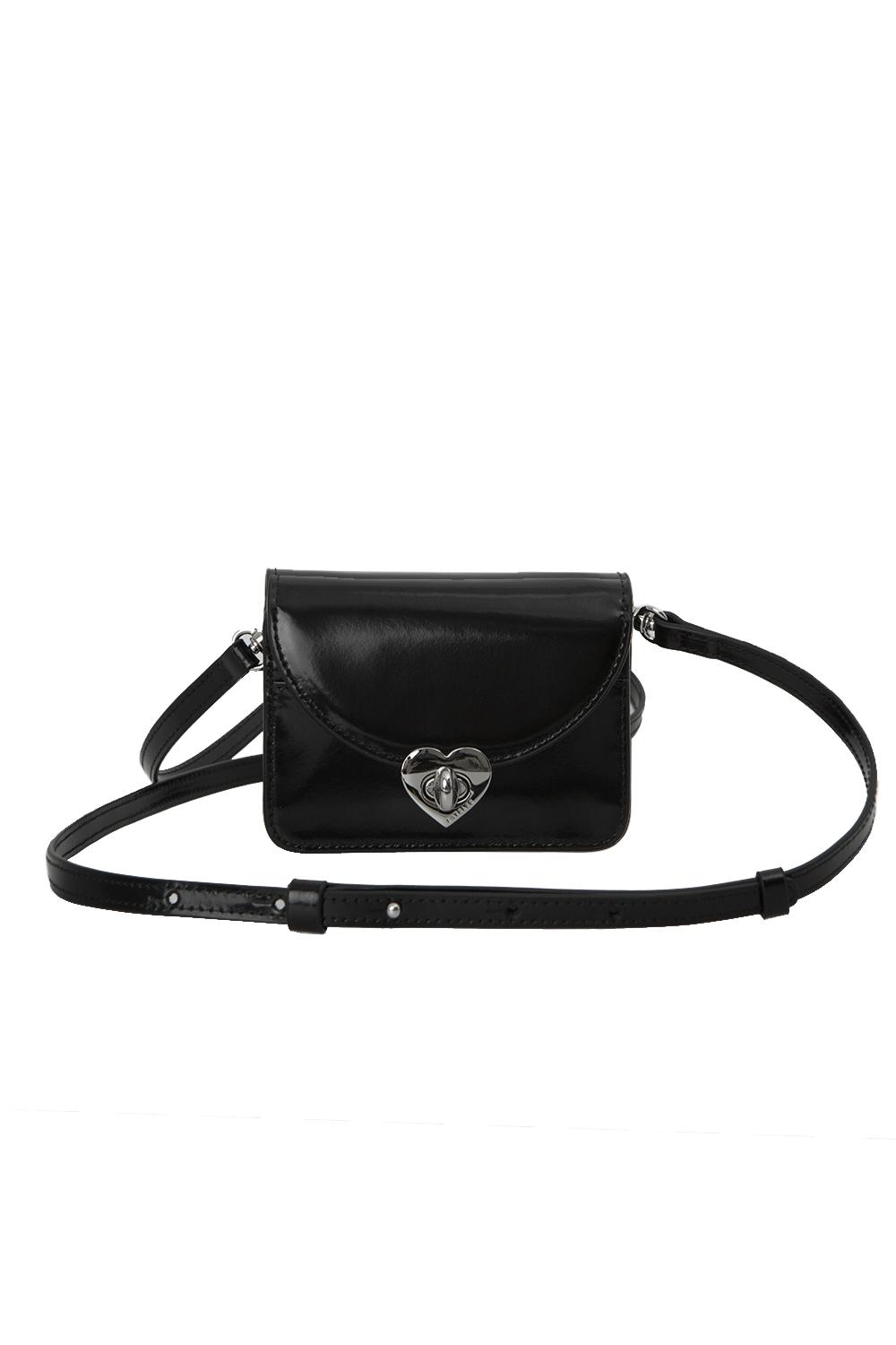 HEART CARD BAG / Black