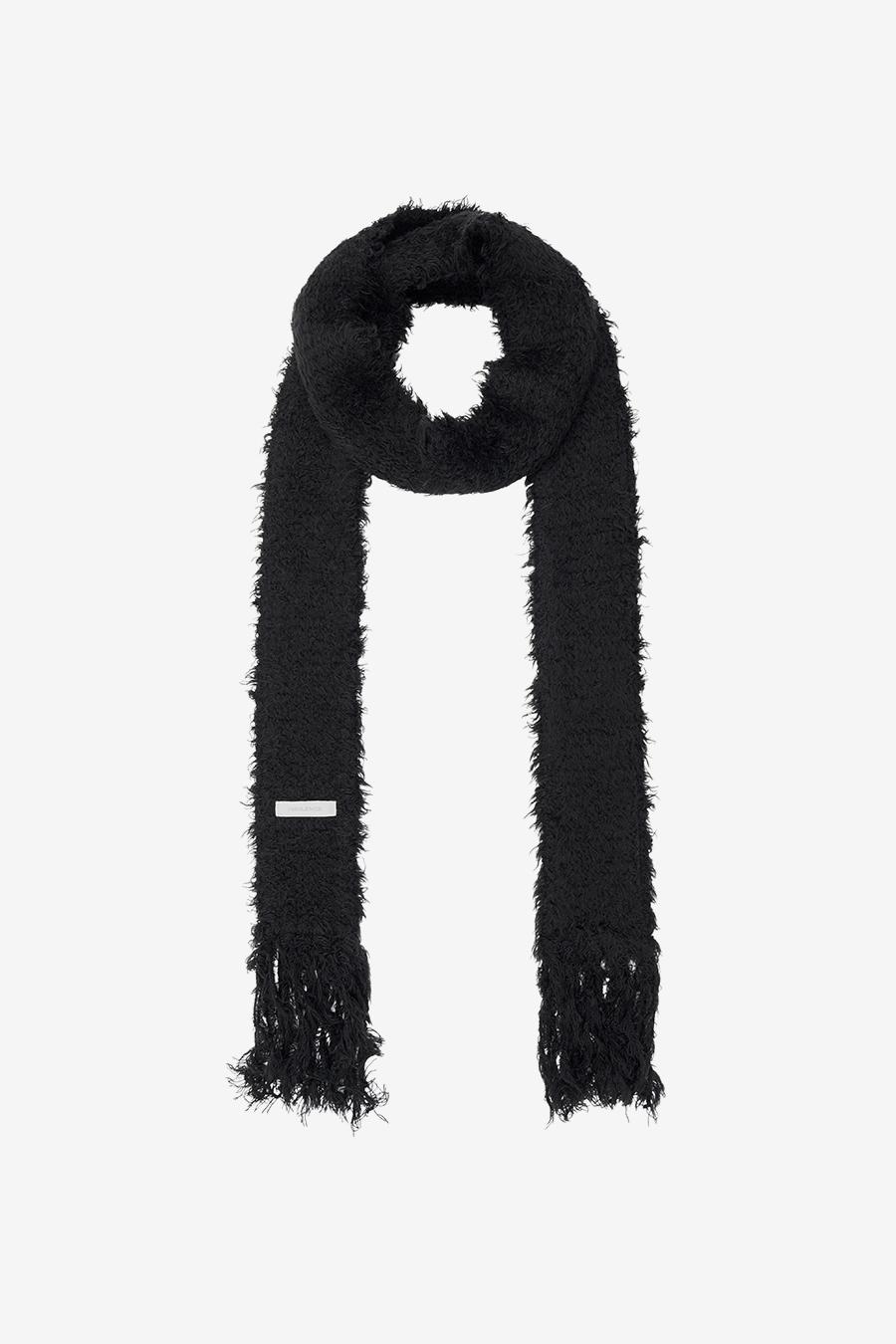 니트 테슬 머플러 BLACK