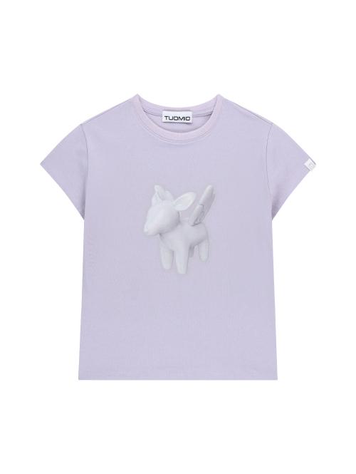 ANGEL DEER BABY T-SHIRT [LIGHT VIOLET]