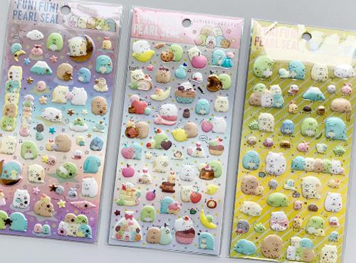 스밋코구라시 폭신폭신 에폭시 금박 스티커