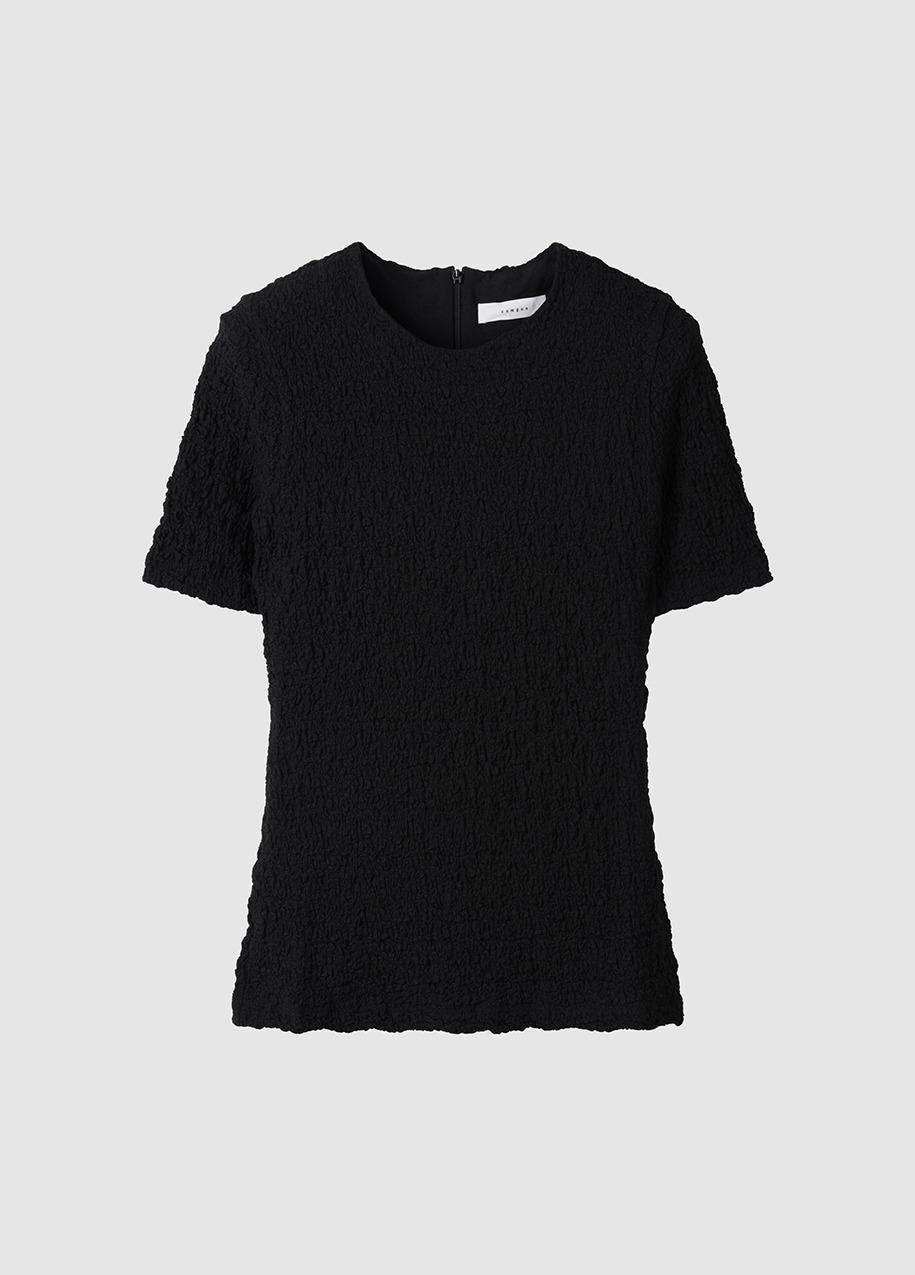 Round neck jersey blouse