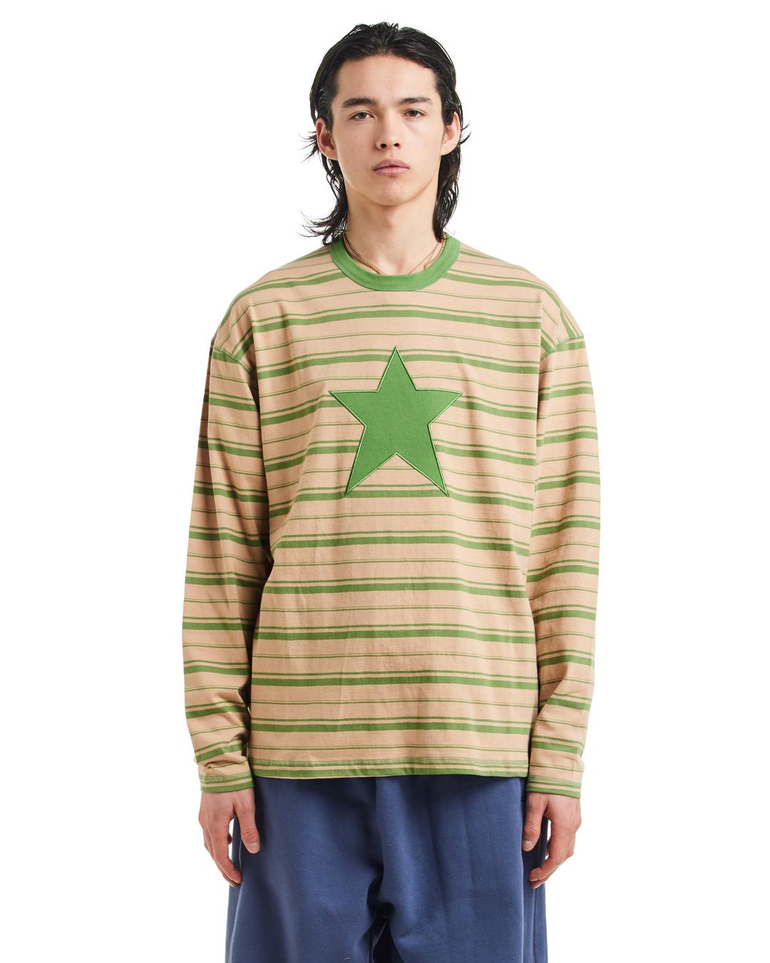 NOSTASY STRIPE STAR L/S TEE - S