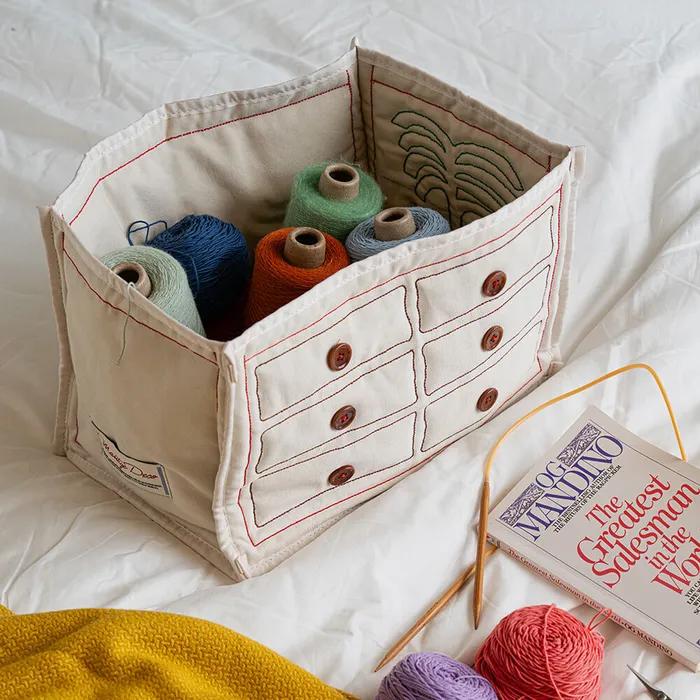 윔드 패브릭 수납함(베이지)