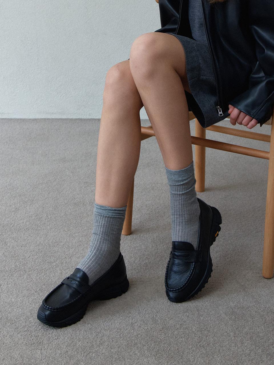 remer vibram loafer_black