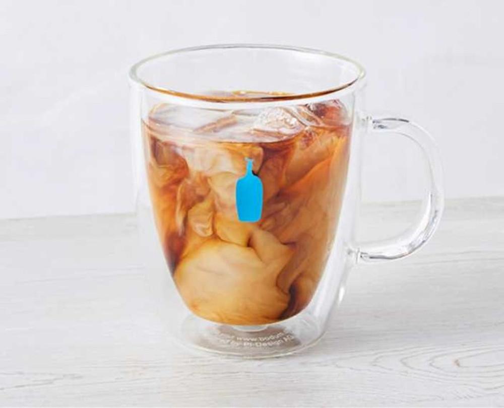 블루보틀 x 보덤 더블월 머그 컵 내열 글라스 잔 300ml