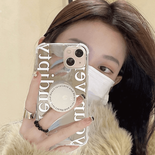 세렌디피티 그립 스마트톡 미러 거울 케이스 아이폰 15PRO