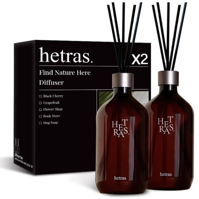 헤트라스 프리미엄 대용량 디퓨저 500mlx2개 선물세트 실내방향제 인테리어