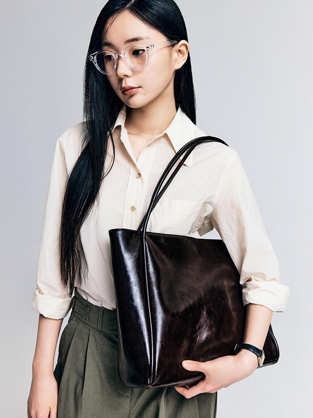 레더 빅 숄더백 (HPABGEA320 RE) HPABGFA308